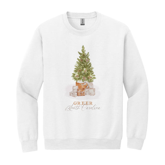 Gildan Sweatshirt White-Cottage Tree Greer South Carolina -0
