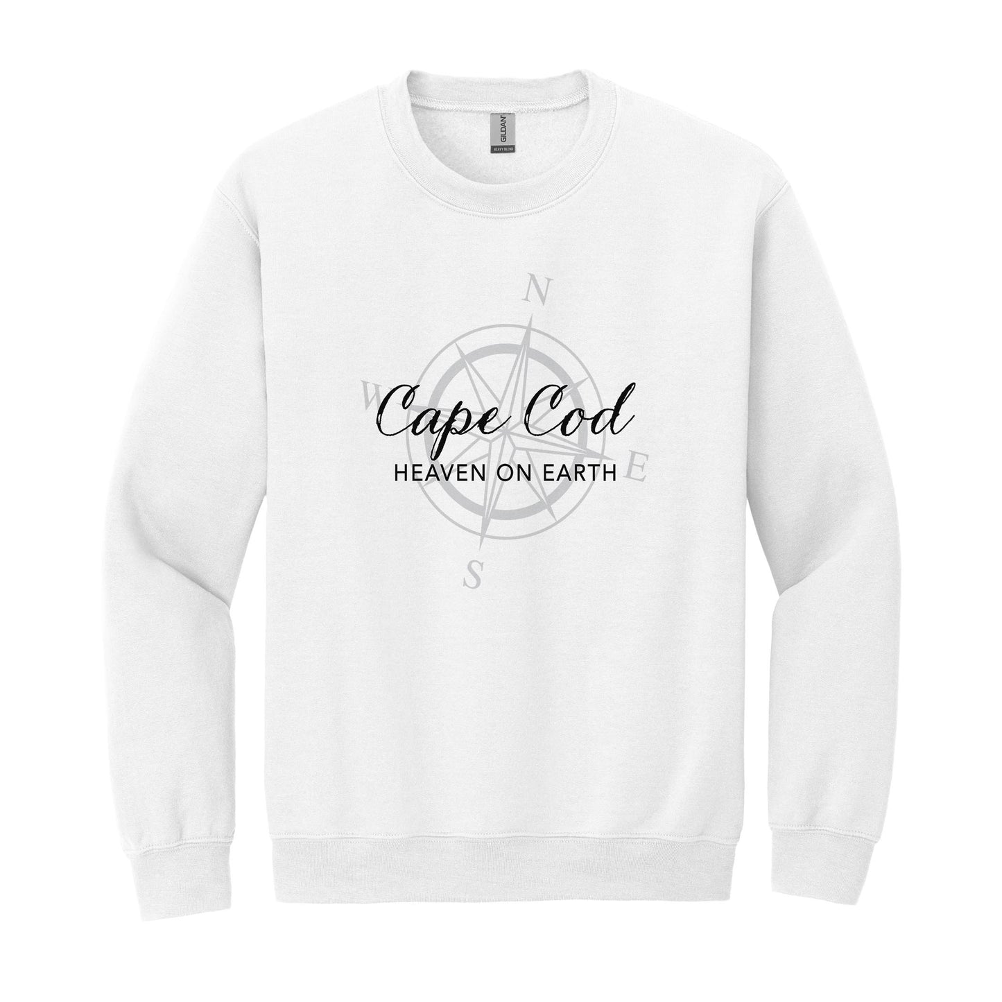 Gildan Sweatshirt White-Cape Cod Heaven On Earth