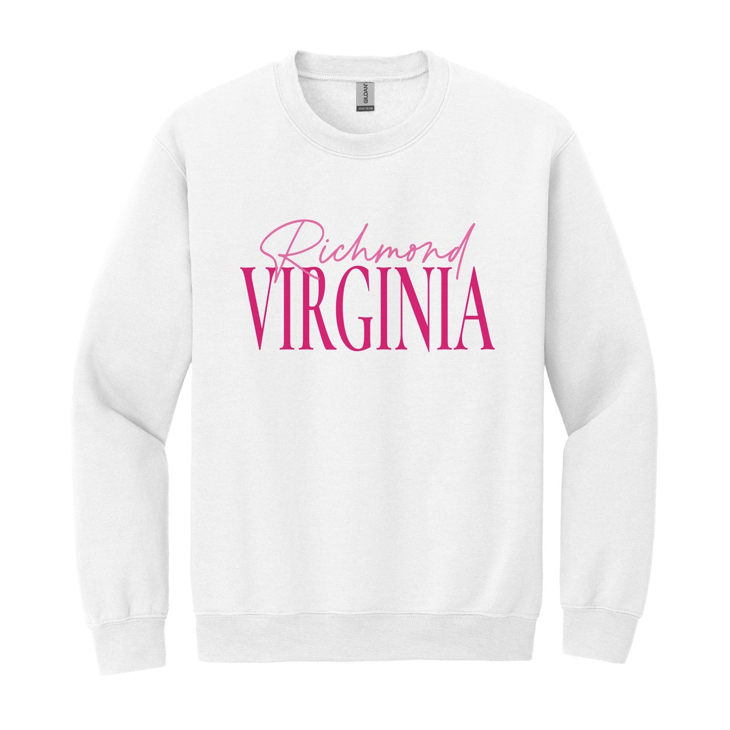 Gildan Sweatshirt White-Love+Local Bonita Bows -0