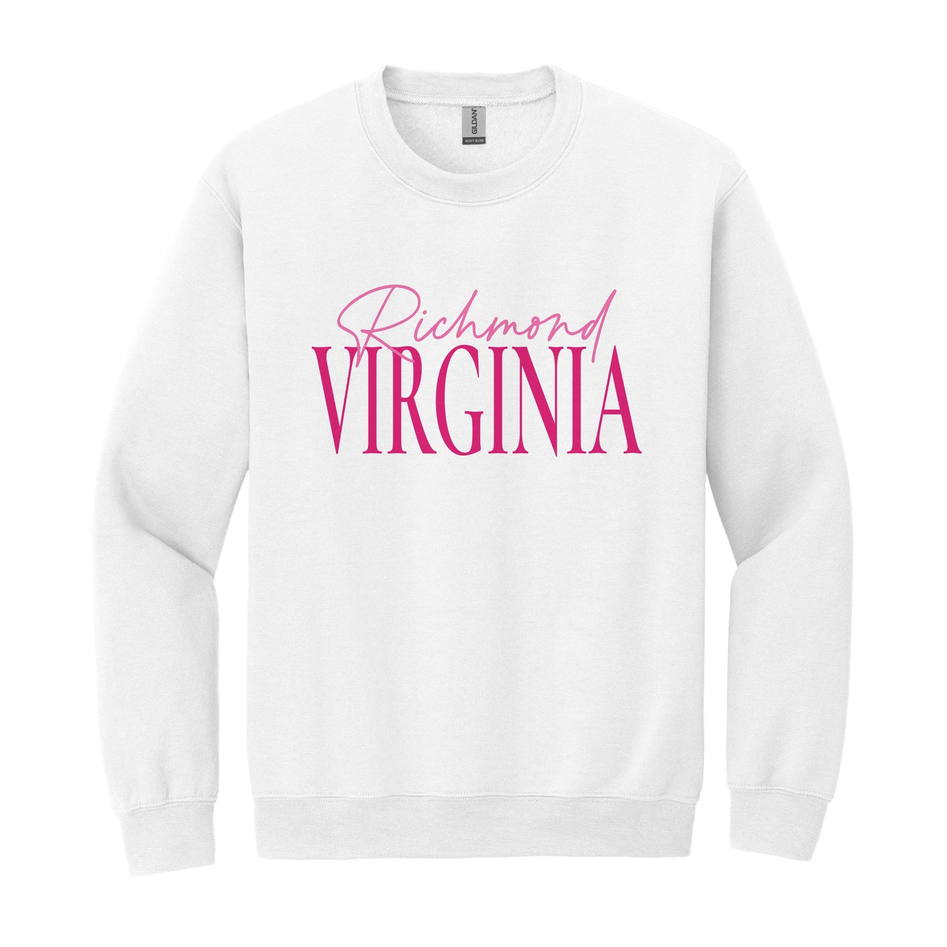 Gildan Sweatshirt White-Love+Local Bonita Bows -0
