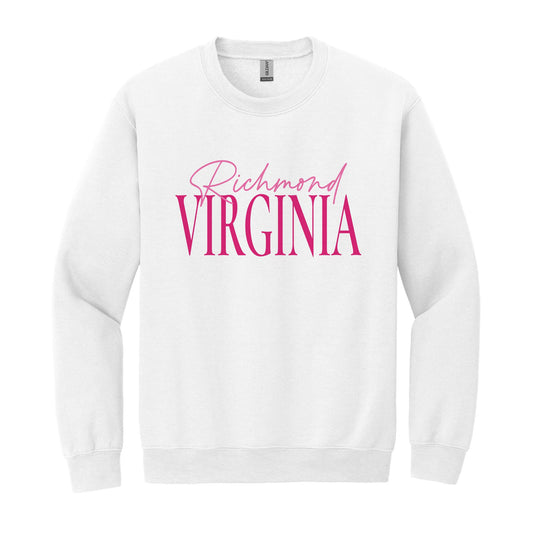 Gildan Sweatshirt White-Love+Local Bonita Bows -0