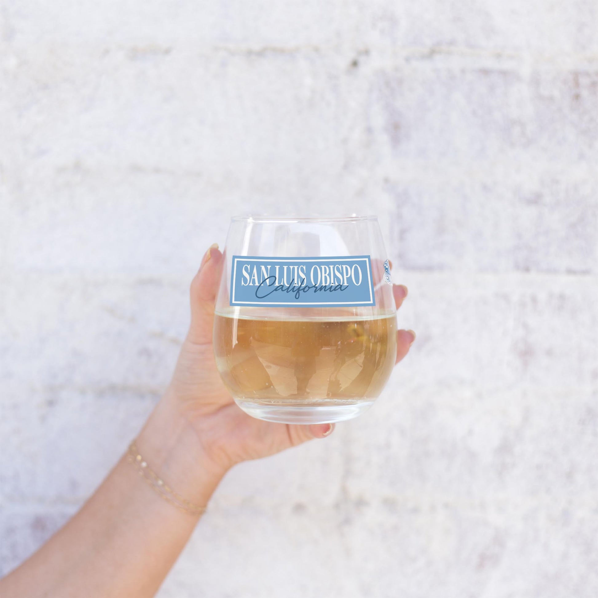 15oz Stemless Wine Glass-Love+Local Coastal Cowgirl -2