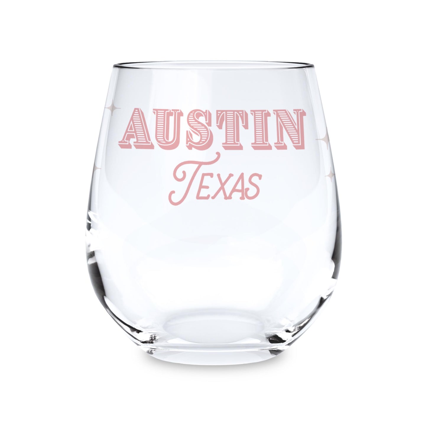 15oz Stemless Wine Glass-Love+Local Coquette Cowgirl -0