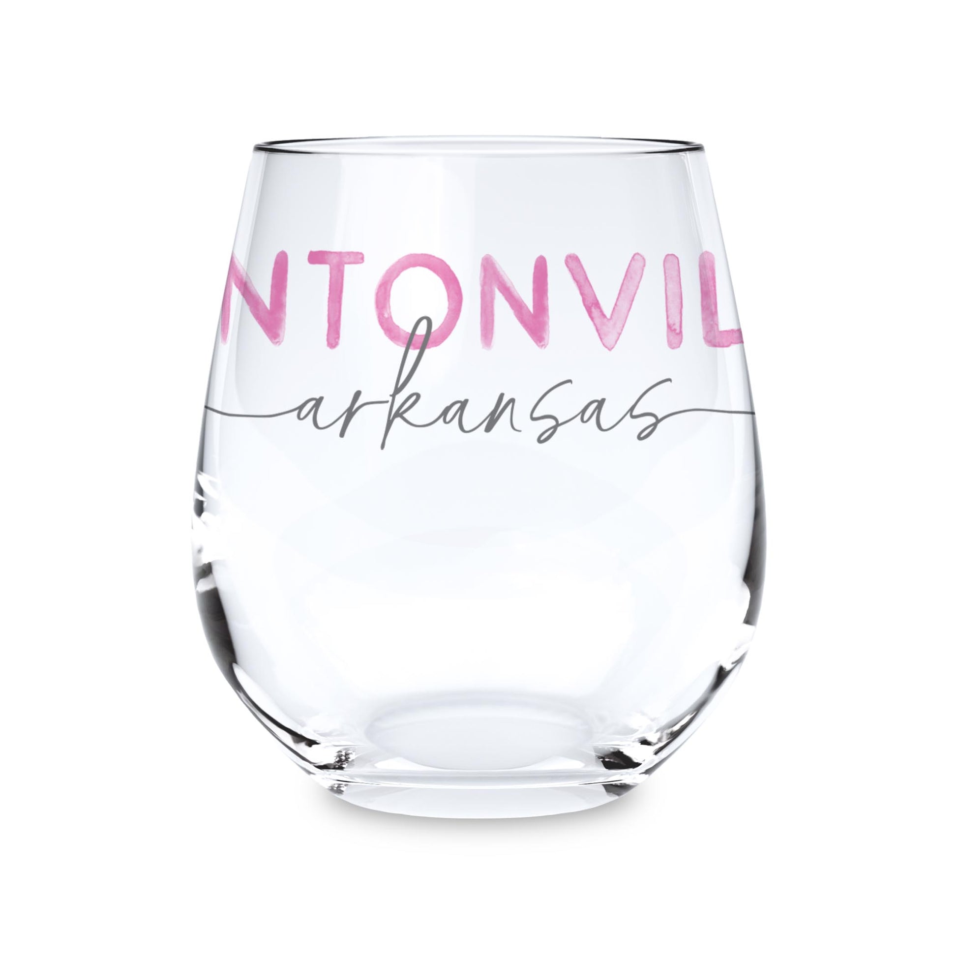 15oz Stemless Wine Glass-Love+Local Fantasy Garden -0