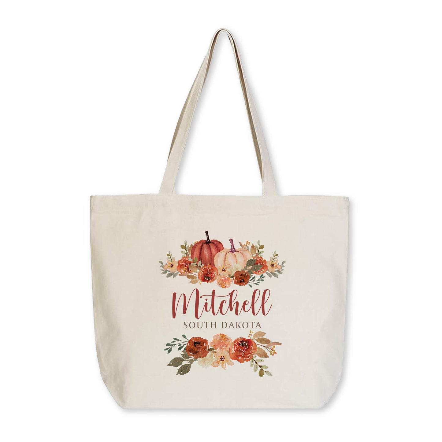 Tote Bag Natural Canvas-Fall & Harvest Mitchell South Dakota