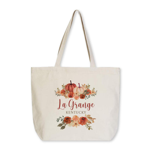 Tote Bag Natural Canvas-Fall & Harvest La Grange Kentucky