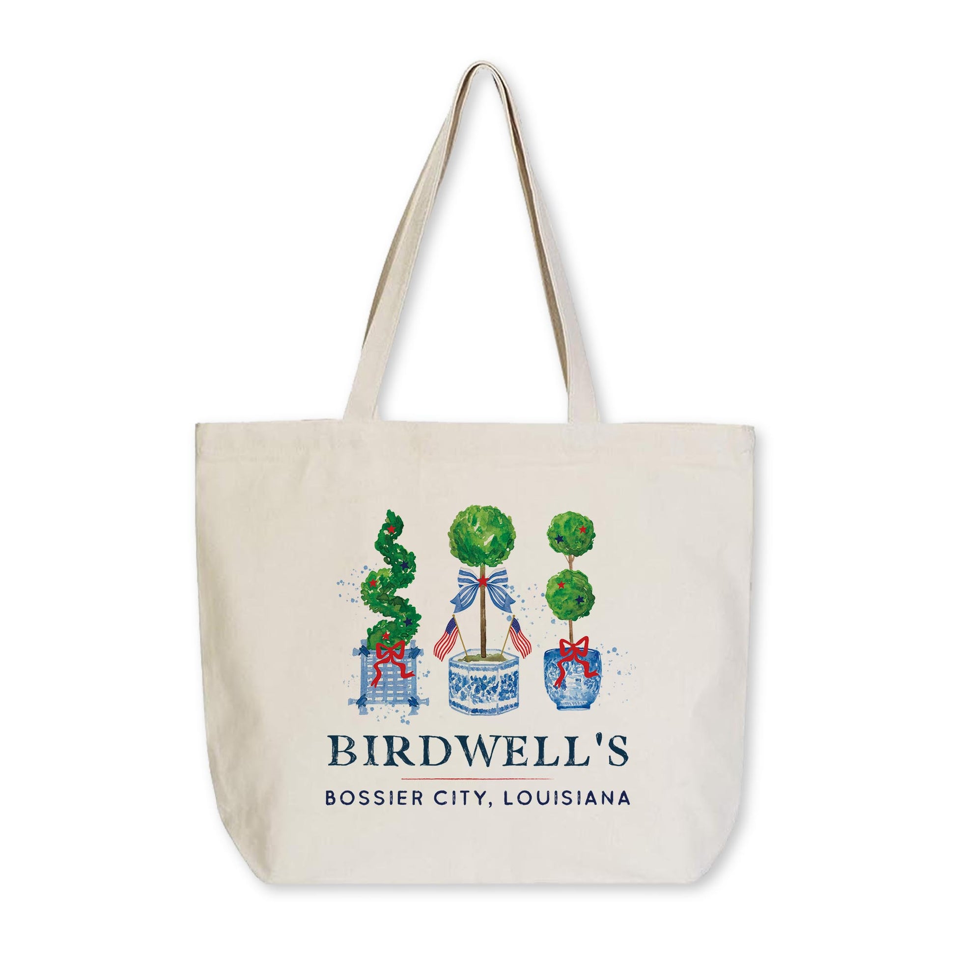 Tote Bag Natural Canvas-Let Freedom Ring Birdwell’s Bossier City, Louisiana -0