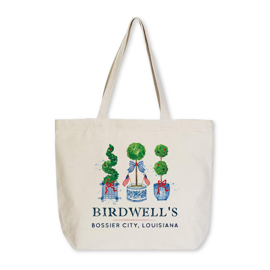 Tote Bag Natural Canvas-Let Freedom Ring Birdwell’s Bossier City, Louisiana -0