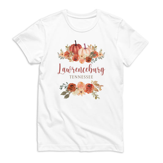 Bella Canvas T-Shirt White-Fall & Harvest Lawrenceburg Tennessee