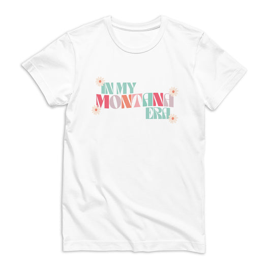 Bella Canvas T-Shirt White-Retro Era Montana -0