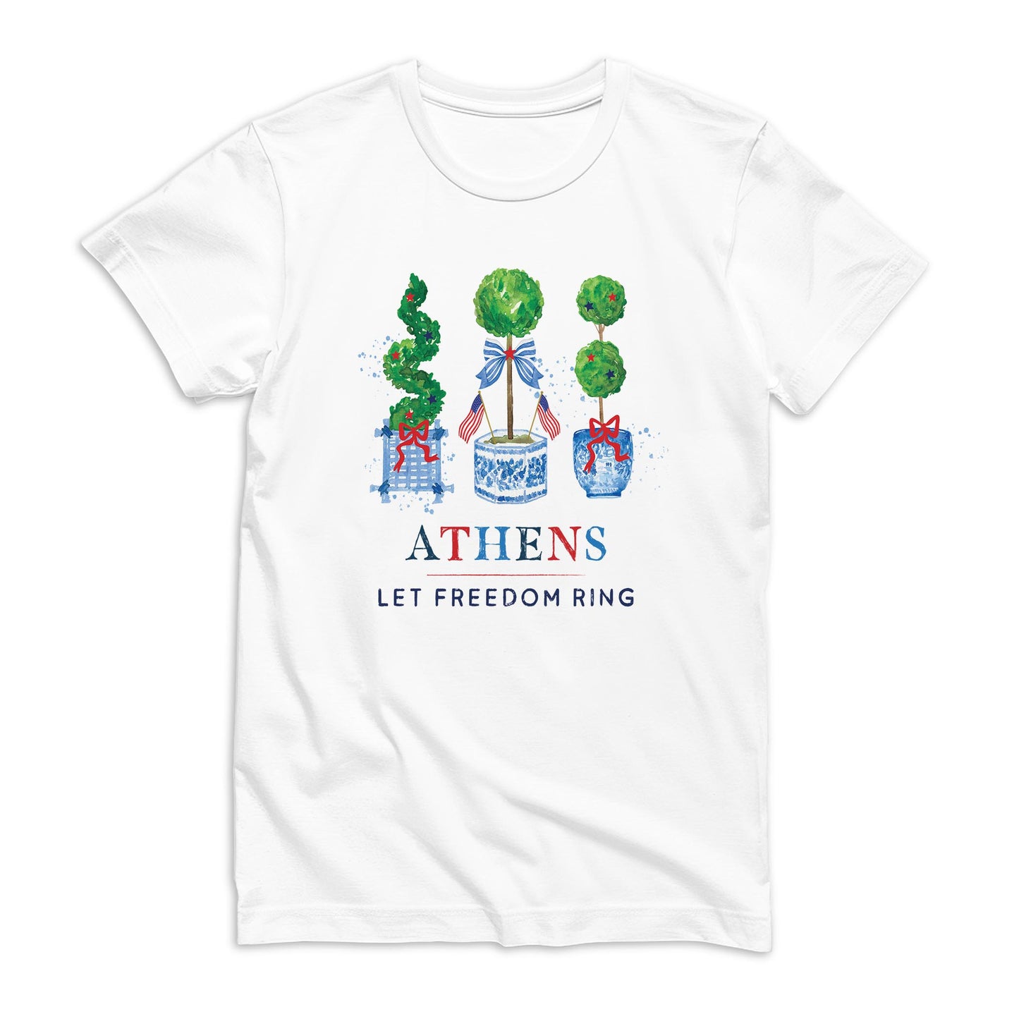 Bella Canvas T-Shirt White-L+L Freedom Topiary -0