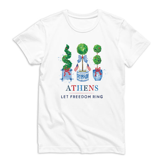 Bella Canvas T-Shirt White-L+L Freedom Topiary -0