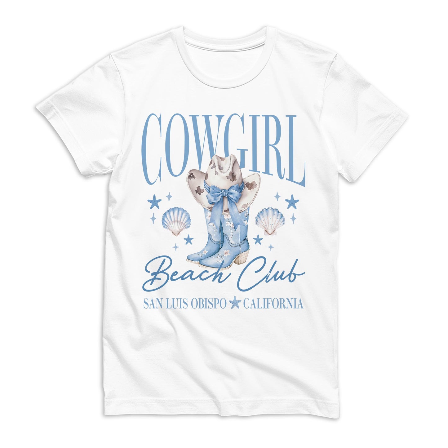 Bella Canvas T-Shirt White-Love+Local Coastal Cowgirl -0