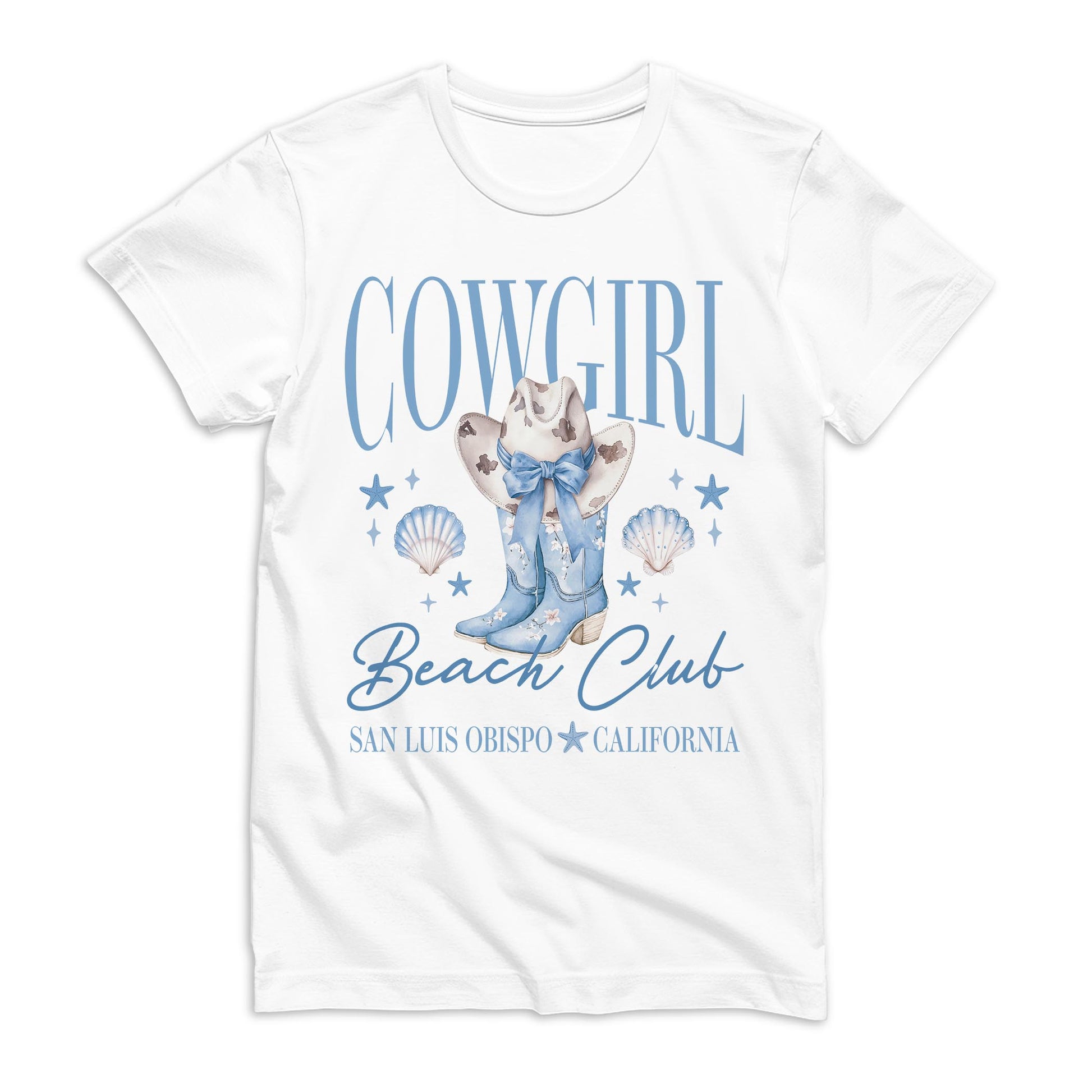 Bella Canvas T-Shirt White-Love+Local Coastal Cowgirl -0