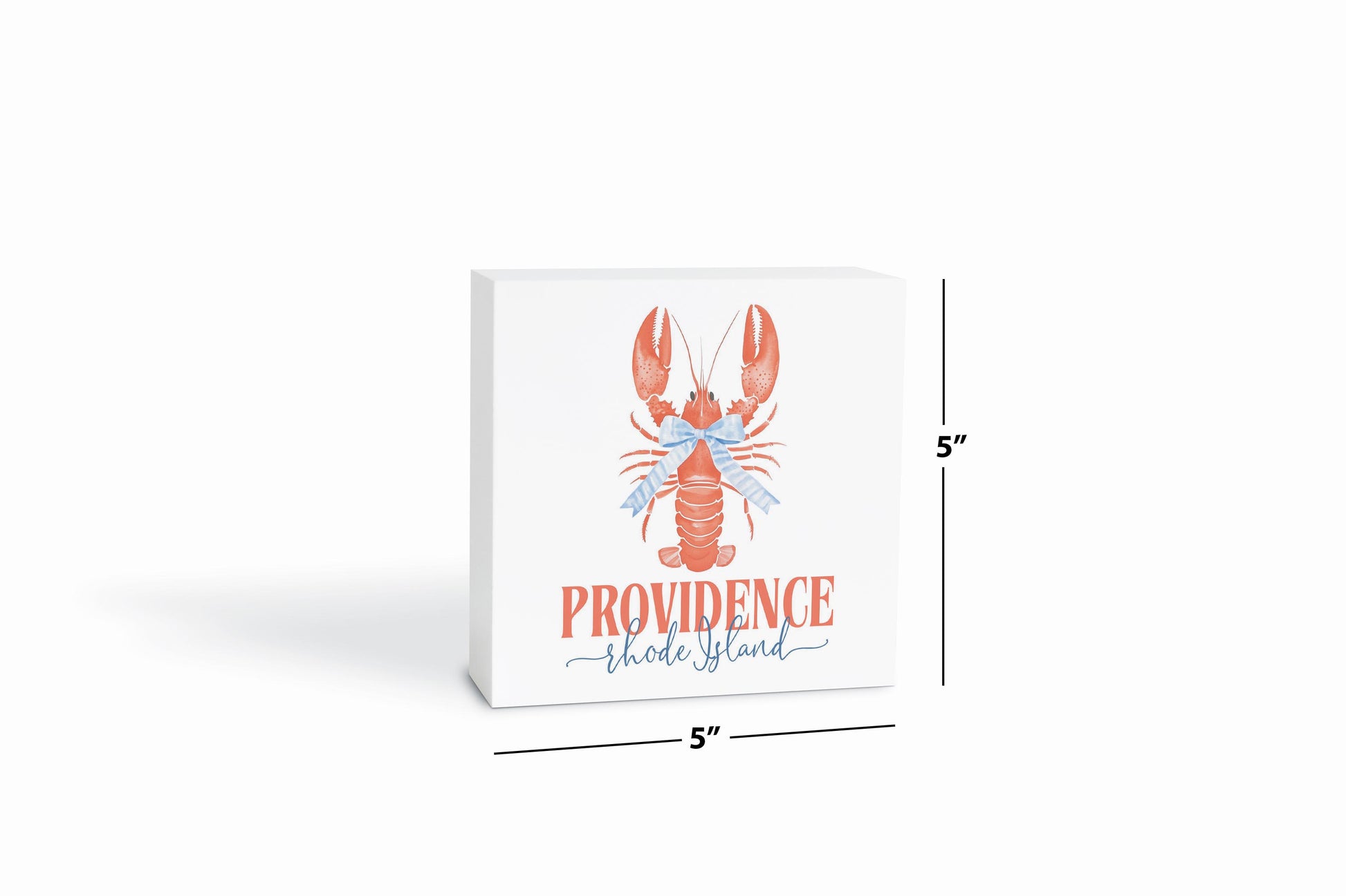 5x5 Wood Block-Love+Local New England Tides -6