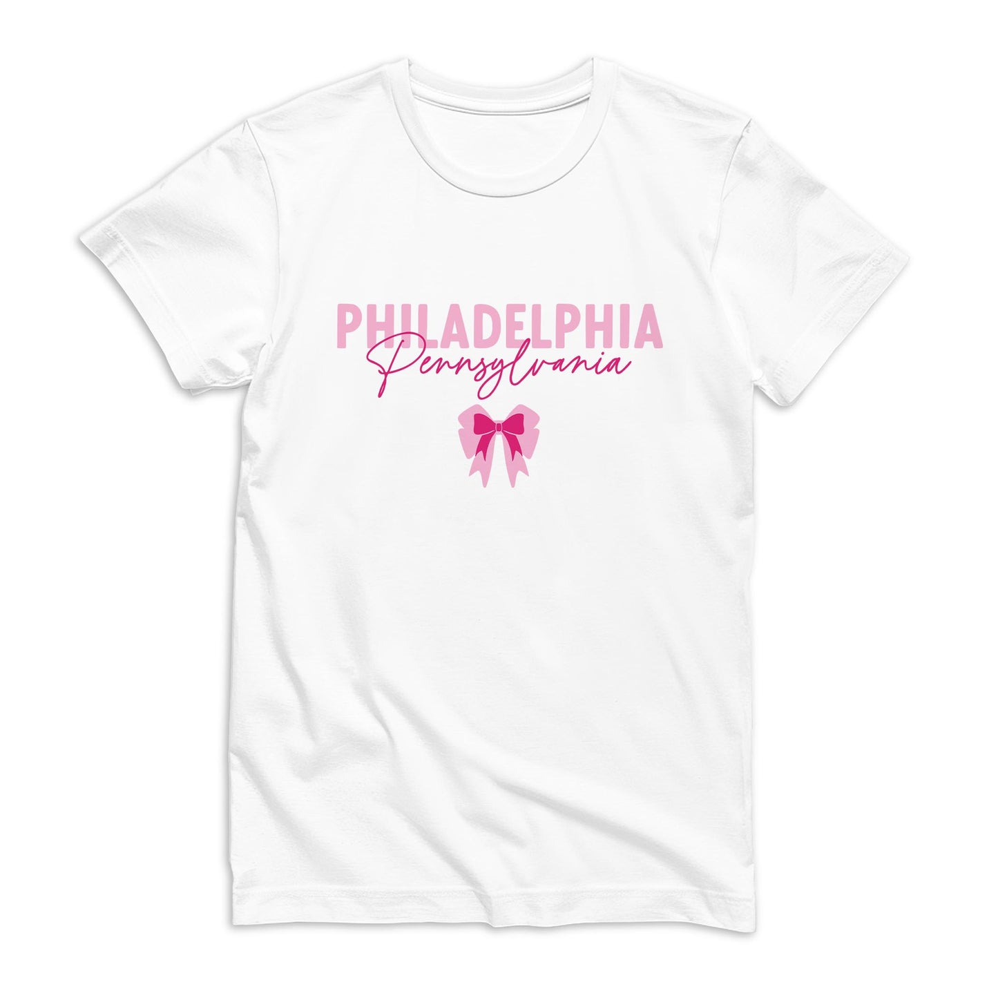 Bella Canvas Youth T-Shirt White-Love+Local Bonita Bows -0