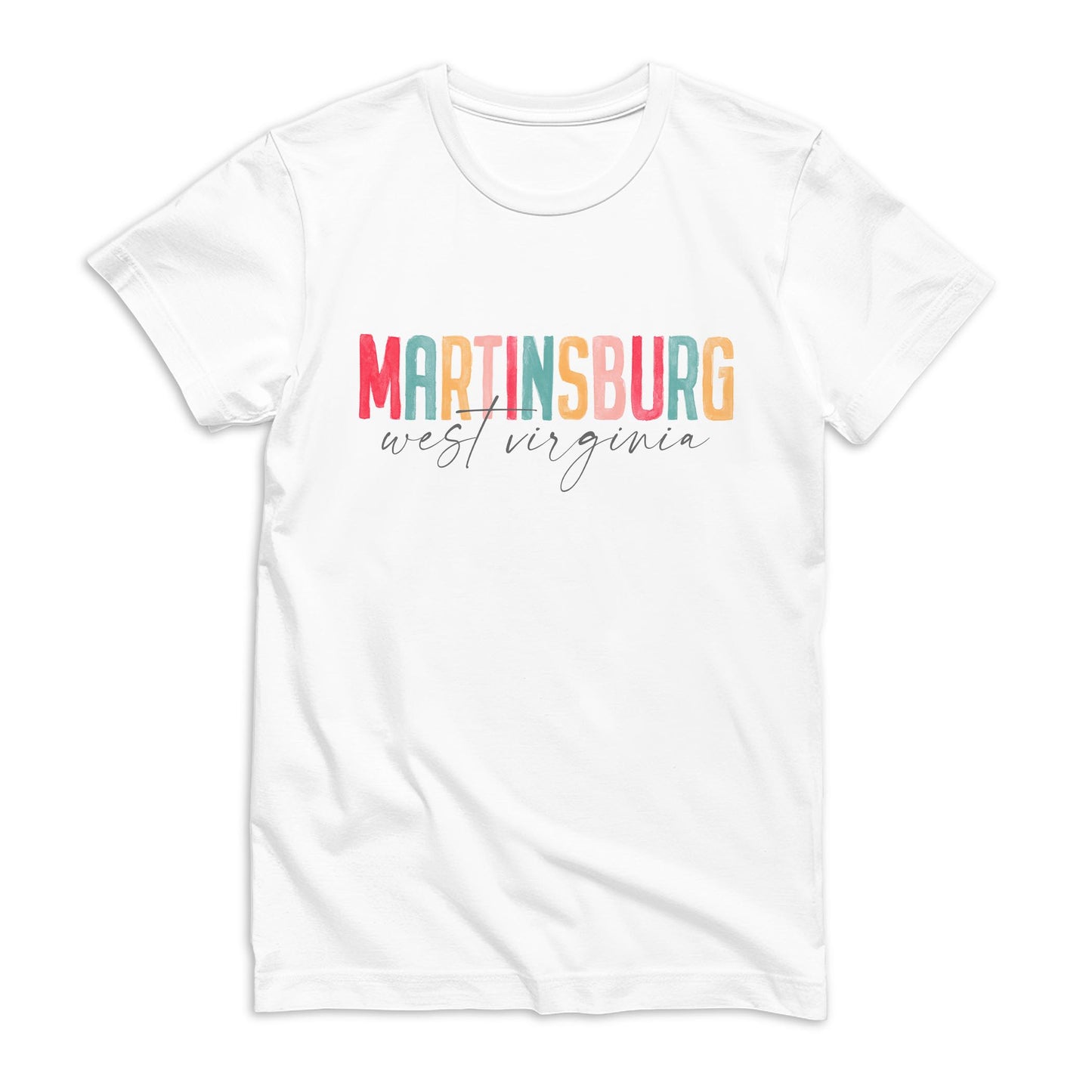 Bella Canvas Youth T-Shirt White-L+L Watercolor City -0