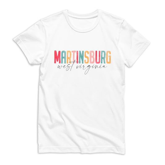 Bella Canvas Youth T-Shirt White-L+L Watercolor City -0