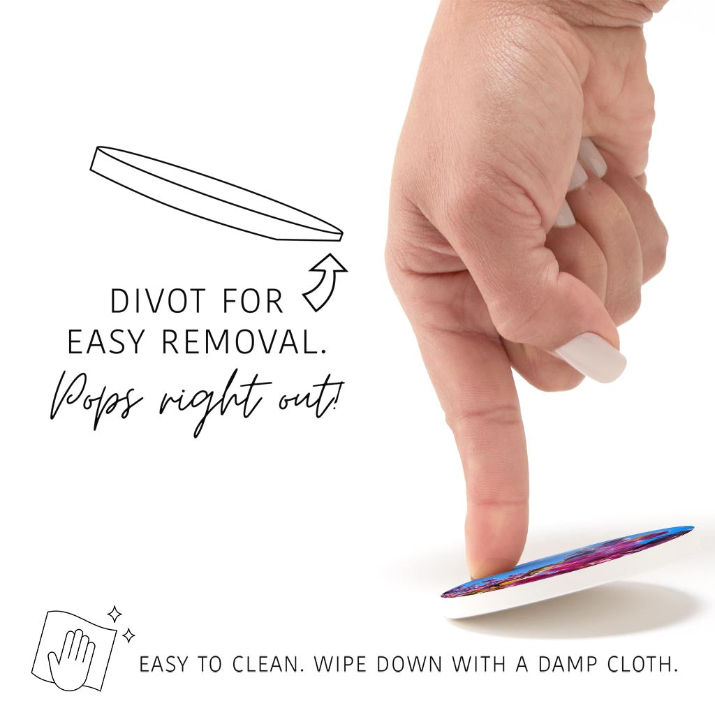 Monokian Cherry Blossoms | Absorbent Car Coasters | Set of 2 | Min 4