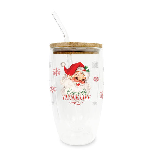 Insulated Glass Tumbler Classic Santa City & State
