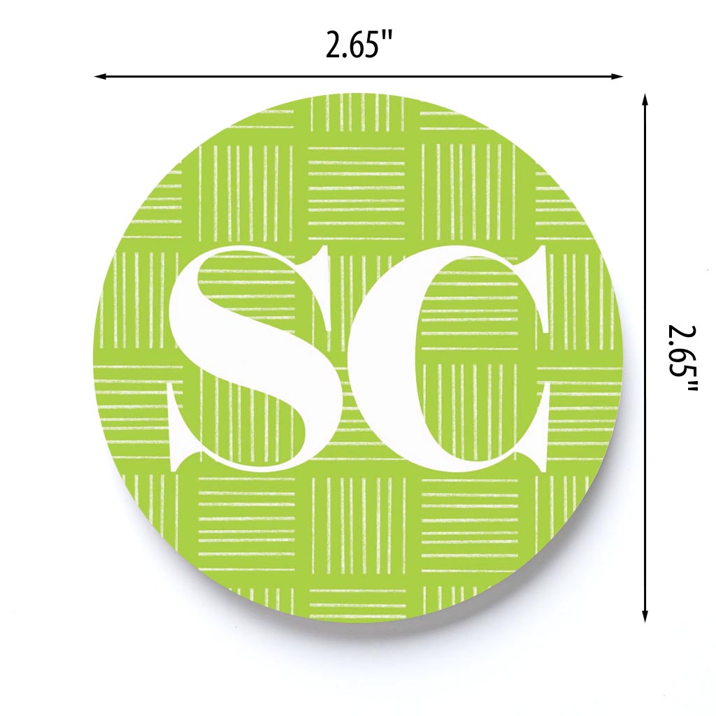 Bright Modern Abbreviated Green South Carolina | 2.65x2.65
