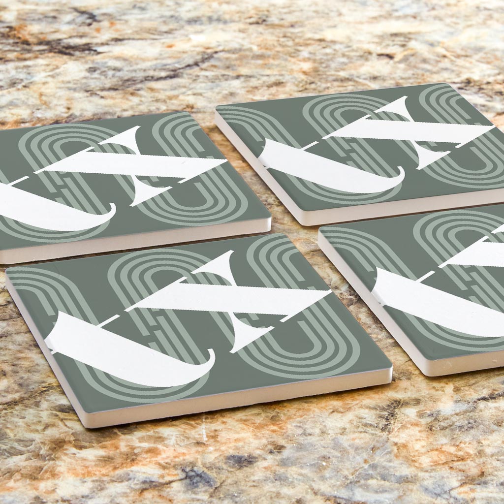 Vintage Groove Green Wave Lines Texas TX