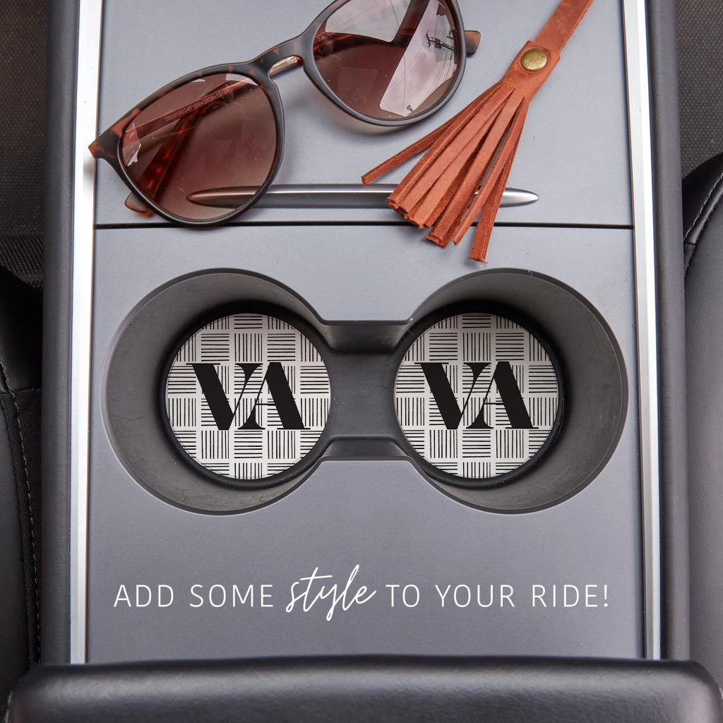 Black and White Abbreviated on White Virginia | 2.65x2.65