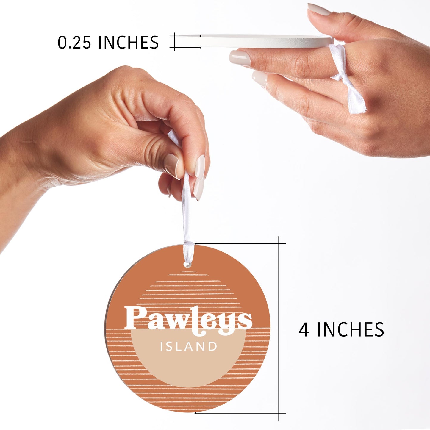 Vintage Groove Half Circle Lines Pawleys Island | 4x4