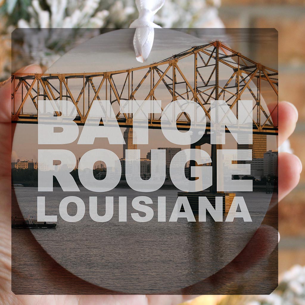 Baton Rouge Louisiana Photo | Wood Ornament | Eaches | Min 6