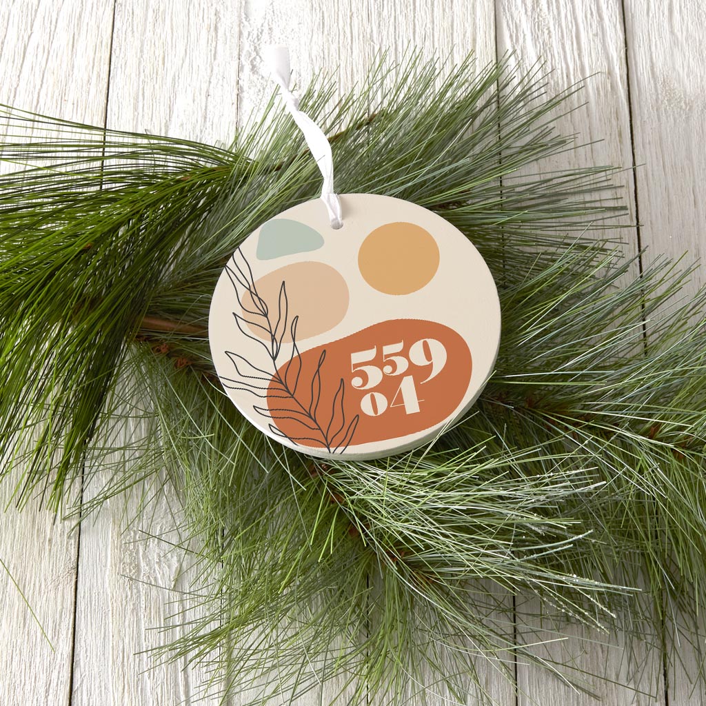 Vintage Groove Zip Minnesota | Wood Ornament | Eaches | Min 6