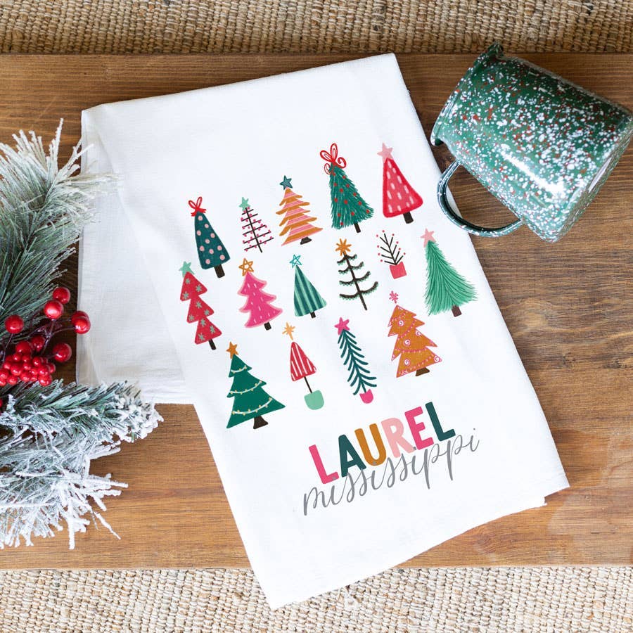 Custom Christmas Tea Towel, Kitchen Towel, Christmas Decor