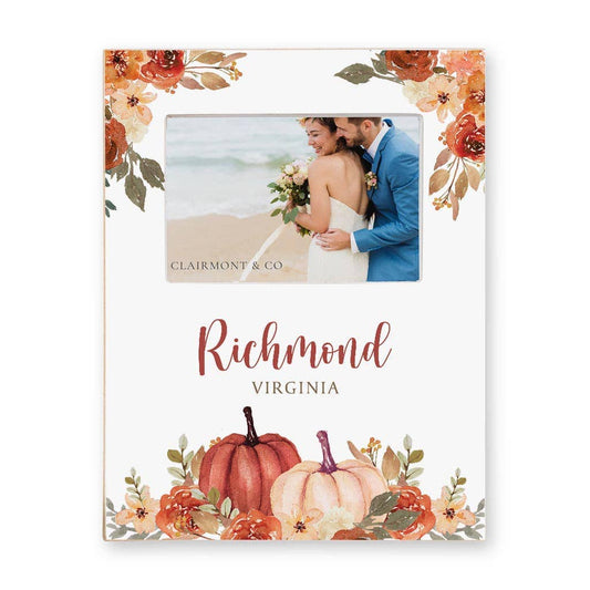 Picture Frame, Fall & Harvest, Pumpkins, Decor, Name Drop