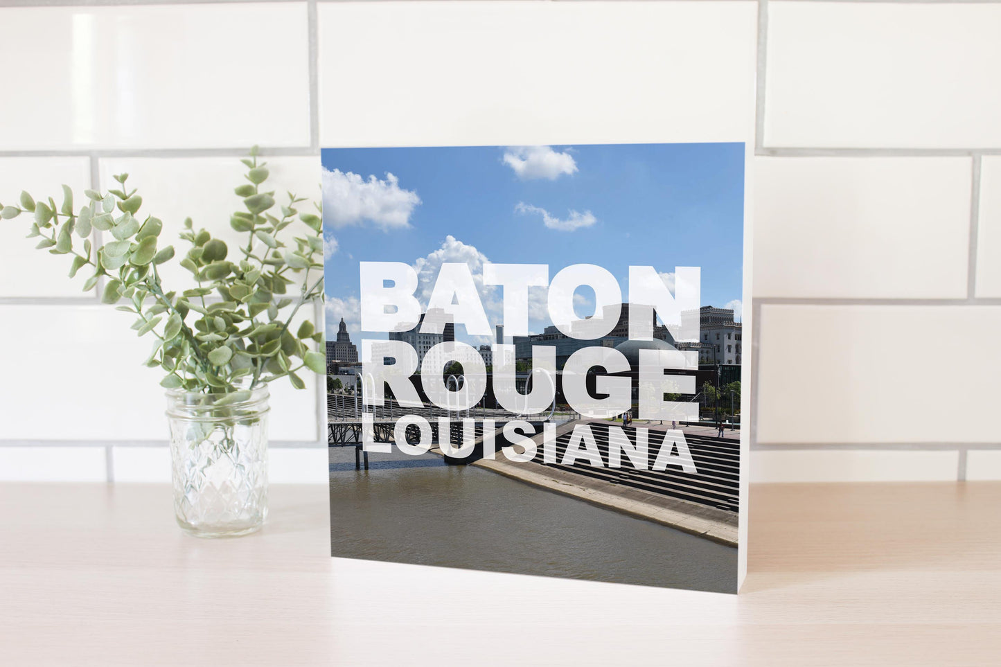 Baton Rouge Louisiana Photo | Wood Block | Eaches | Min 2