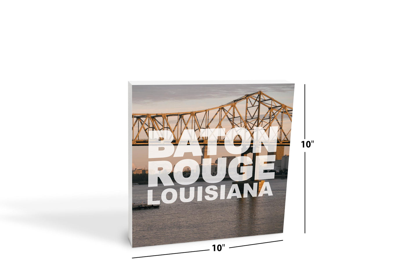 Baton Rouge Louisiana Photo | Wood Block | Eaches | Min 2