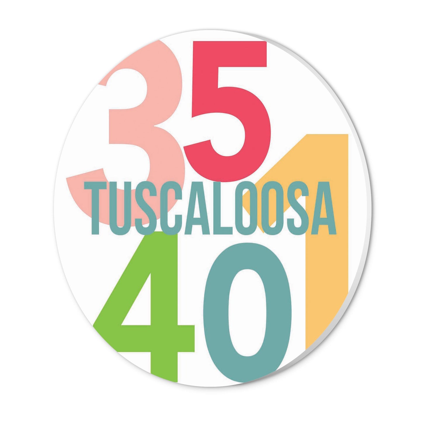 Boho Color Color Block City Zip Alabama Tuscaloosa | Wood Sign | Eaches | Min 1