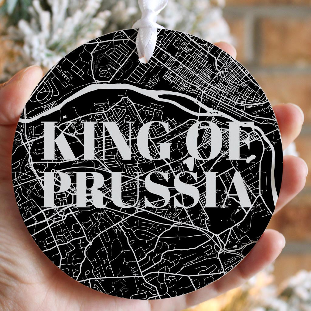 Minimalistic B&W Pennsylvania King Of Prussia Map v2 | 4x4