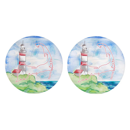 Watercolor Lighthouse| Absorbent Car Coasters | Set of 2 | Min 4