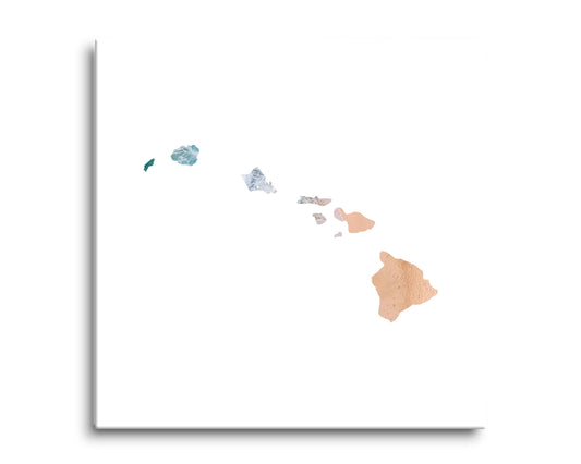 Hawaii State Shape Picture | Hi-Def Glass Art | Eaches | Min 2