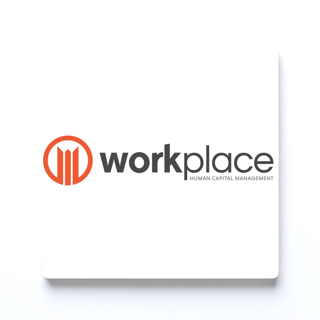 Workplace Hcm Logo| Absorbent Coasters | Eaches | Min 6
