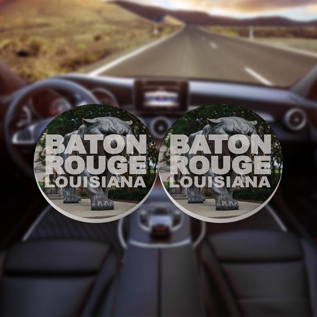 Baton Rouge Louisiana Photo | Absorbent Car Coasters | Set of 2 | Min 4