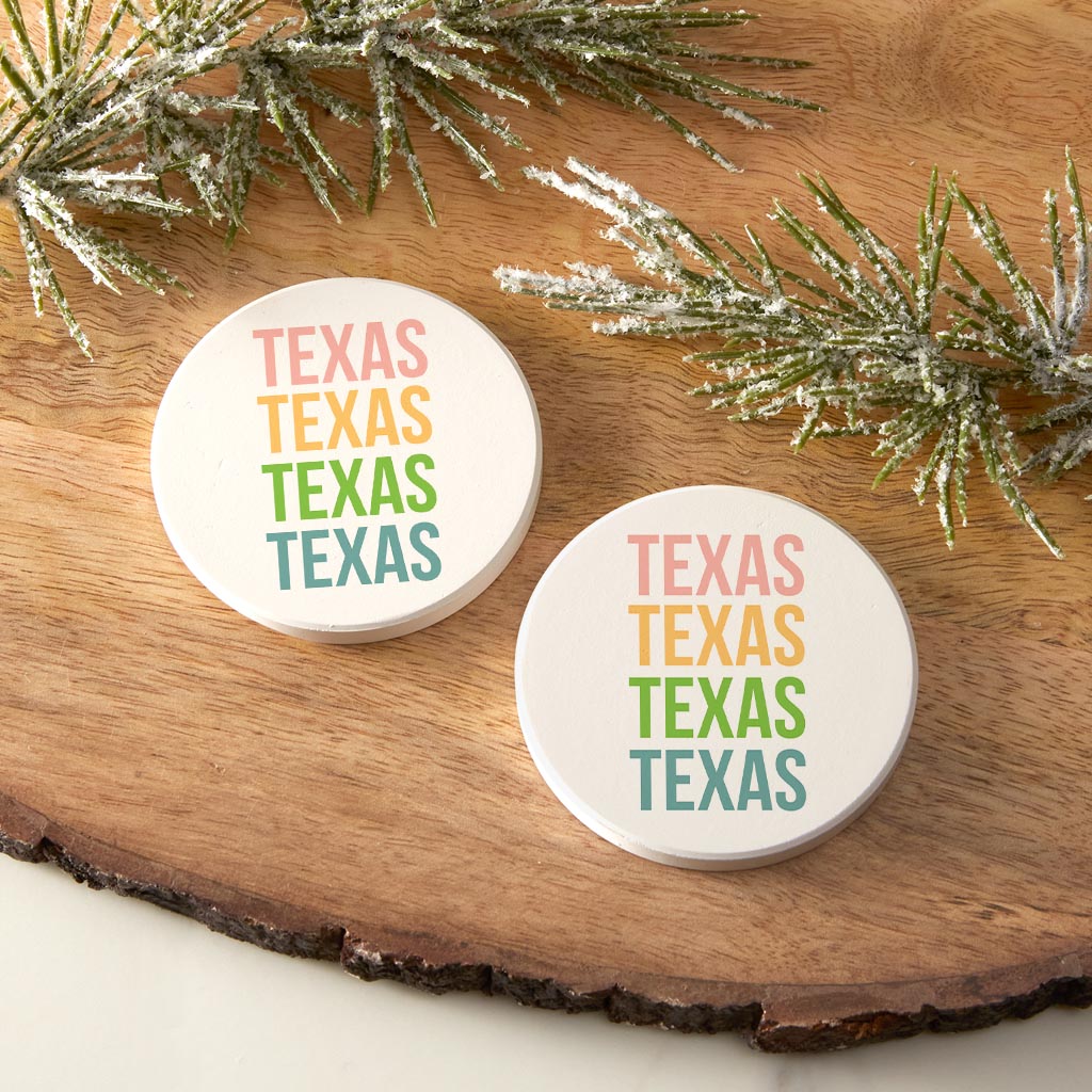Boho Color Repeated State Name Texas
