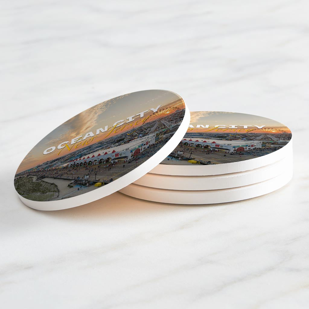 Wonderland Sunset Round Coaster| Absorbent Coasters | Set of 4 | Min 2