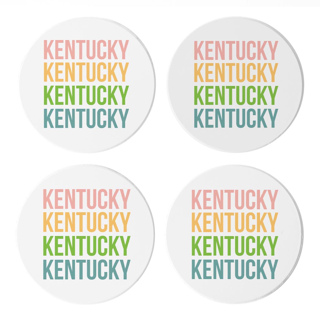 Boho Color Repeated Bardstown| Absorbent Coasters | Set of 4 | Min 2