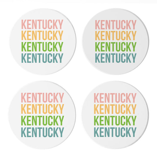 Boho Color Repeated Bardstown| Absorbent Coasters | Set of 4 | Min 2