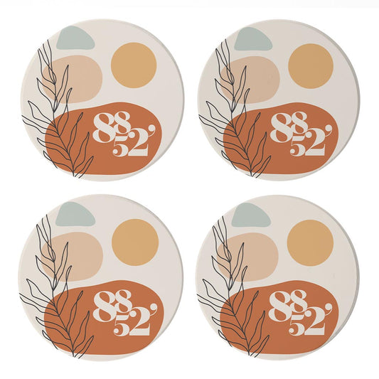 Vintage Groove Elevation Colorado | Absorbent Coasters | Set of 4 | Min 2