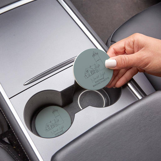 Nauset Light Muted Coastal, Joyride Home Decor, 2 Ceramic Ca