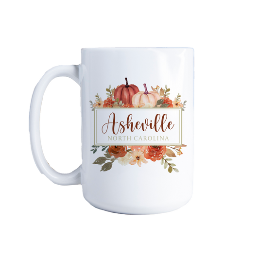 Coffee Mug, Fall, Harvest, Pumpkins, Custom, Souvenir, Gifts