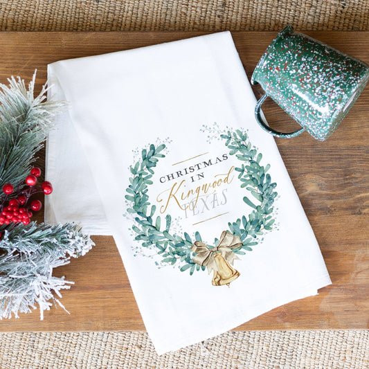 Custom Tea Towel, Classic City Christmas, Tea Towels