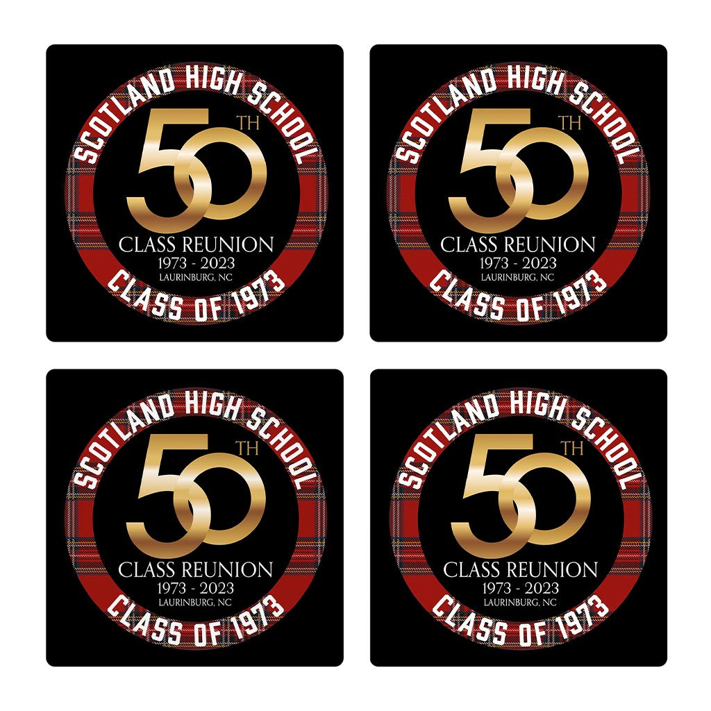 Scotland High School| Absorbent Coasters | Set of 4 | Min 2