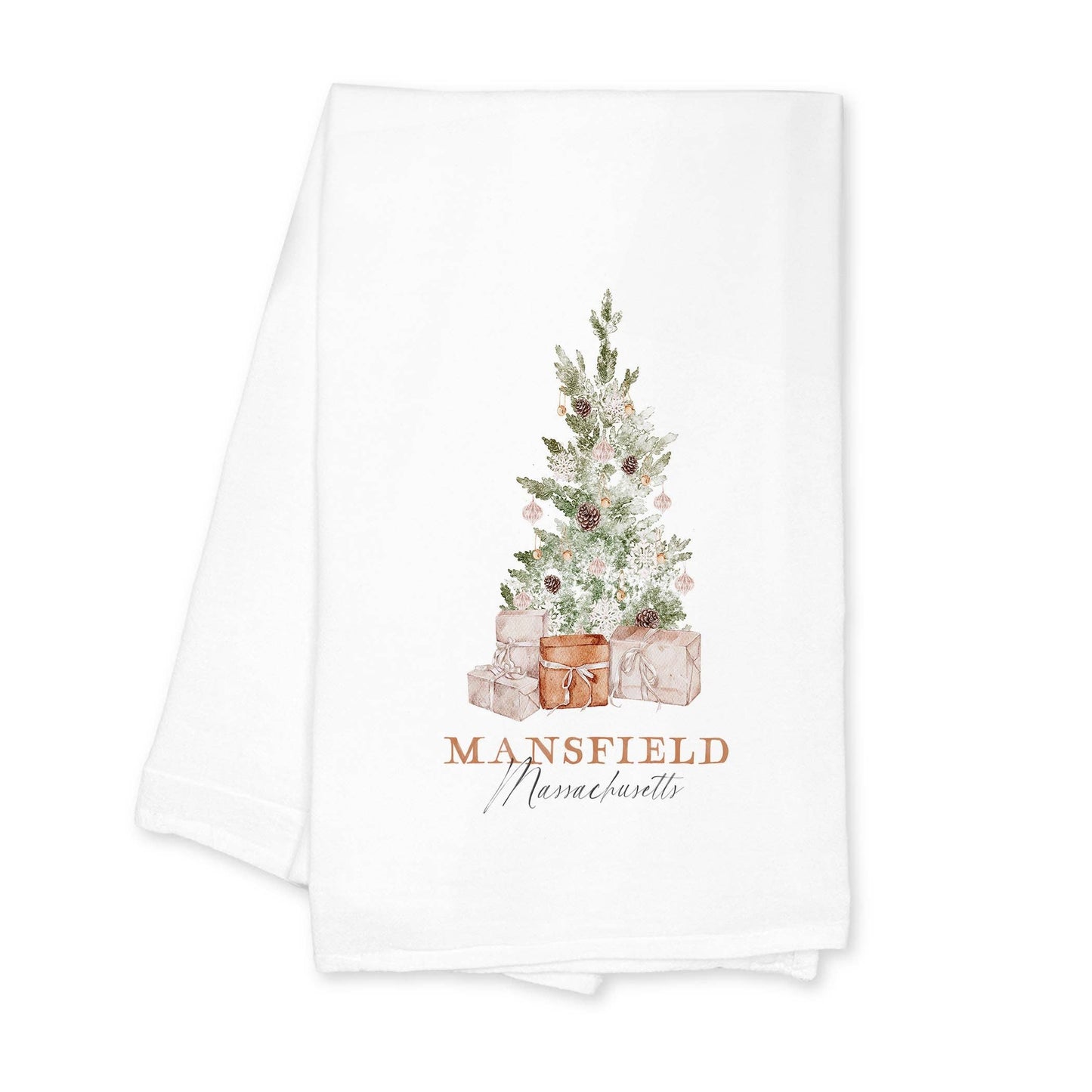 Cotton Tea Towel White Crystal Cottage Mansfield MA